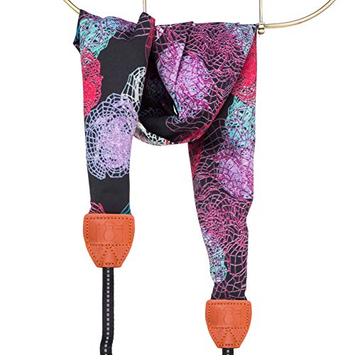 Wolven Soft Scarf Camera Neck Shoulder Strap Belt Compatible for All DSLR/SLR/Digital Camera (DC)/Instant Camera/Nikon/Canon/Sony/Pentax/Olympus/Leica/Fujifilm etc, Pattern 03