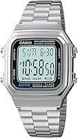 Casio A178WA-1ACF Reloj Digital Unisex, Plateado
