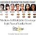 BaeBlu Organic Aloe-Based LUX Liquid Foundation, Natural Vegan Gluten-Free Made in USA, Nutmeg