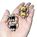Flippy Chain Fidget Toy, SENQIAO Fidget Stress Reducer for Adults and Kids, Perfect for Fidgeters, Anxiety, Focus, ADHD, Autism (Black and Yellow) Pack 2