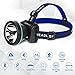 NVTED Waterproof 35W Headlamp Flashlight with High Power LED Rechargeable Head Flashlight Headlight for Camping, Running, Hiking, Fishing