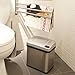 iTouchless 13 Gallon and 2.5 Gallon Automatic Touchless Sensor Kitchen Cans with Odor Control System, Includes 1 Waterproof Reusable “TRASH” Vinyl Sticker, Stainless Steel/02 Gal and 03 Gal