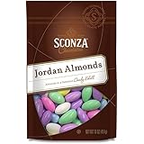Sconza Assorted Jordan Almonds | Candy Coated California Almonds | Made in the USA |Pack of 1 (16 Ounce)