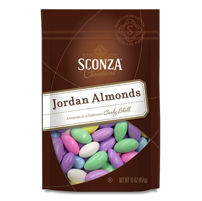 Sconza Assorted Jordan Almonds Candy Coated California Almonds Made