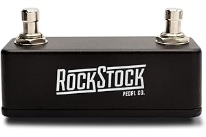 Rock Stock Dual Foot Switch Pedal - Versatile TRS Auxiliary Guitar Pedal - Expand Your Multi Effects Processor - Hand Wired a