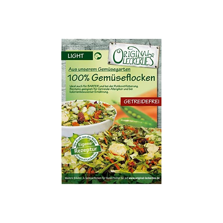 OriginalLeckerlies 100 GemüseFlocken, 5 kg getreidefreie