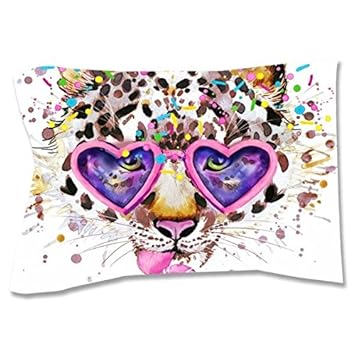 Amazon Com Cool Leopard Pillow Sham Standard Home Kitchen