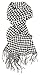 Love Lakeside-Women's Cashmere Feel Winter Plaid Scarf (One, Black and White Houndstooth)
