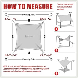 ColourTree 12' x 16' Gray Rectangle CTAPR1216 Sun