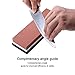 2-Sided Knife Sharpener Whetstone Grit 1000/4000 Best Kitchen Knife Sharpening Stone for Chefs Cooking Lovers Pocket Knives and Scissors