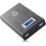 Intocircuit 11200mAh 4.8A Dual USB Portable Charger External Battery Power Bank, Gray