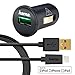 Hama 12Watt/2.4 Amp Car Charger + Military Grade Lightning Charge/Sync Cable