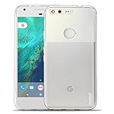 Google Pixel Case, PLESON [Tou] Google Pixel Case Cover, Ultra-Thin Crystal Clear Case Lightweight /Anti-slip /No Bulkiness Clear back panel+Soft TPU Protective transparent case for Google Pixel