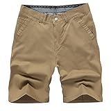 SUCFORST Men's Perfect Casual Business Classic-Fit Flat-Front Shorts