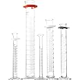 Corning Pyrex 3024-PACK Glass "To Deliver" Graduated Single Metric Scale Cylinder Pack