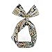 Yeshan Bunny Ear Twist Bow Wired Headbands Scarf Headwrap Hairband Hair Accessory,Pack of 8