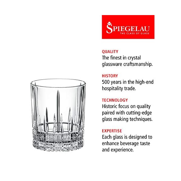 Spiegelau Whisky Glas D.O.F. 4er Set, 368 ml, Perfect Serve, 4500176, Double Old Fashioned Glas aus Kristallglas, Tumbler spülmaschinenfest für Longdrinks und Cocktails – Bild 3