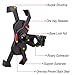 visnfa Bike Phone Mount Anti Shake and Stable Cradle Clamp with 360° Rotation Bicycle Phone Mount/Bike Accessories/Bike Phone Holder for iPhone Android GPS Other Devices Between 3.5 to 6.5 inchesthumb 3