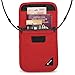 Pacsafe Coversafe X75 Anti-Theft RFID Blocking Neck Pouch, Chili Red