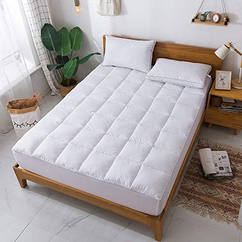 WhatsBedding Mattress Pad California King Size Breathable Fitted