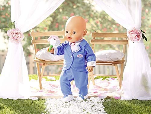 Baby Born 826874 Boutique Deluxe Bräutigam 43 cm, bunt – Bild 6