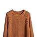 Lisli® Women's Batwing Sleeve Loose Oversized Pullover Knitted Sweater (Coffee)