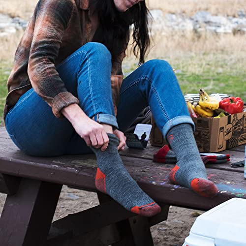 CloudLine Men’s and Women’s Merino Wool Hiking Socks Cushioned, Warm