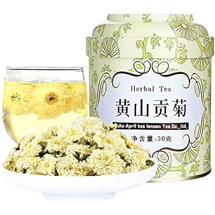 Amazon Com Chinese Herbal Tea Of Florists Chrysanthemum 30g 黄山贡菊白菊花菊花茶花草茶 Grocery Gourmet Food