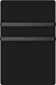 Voltman vom540019 Rayonnant vidrio seca toalla, negro ...