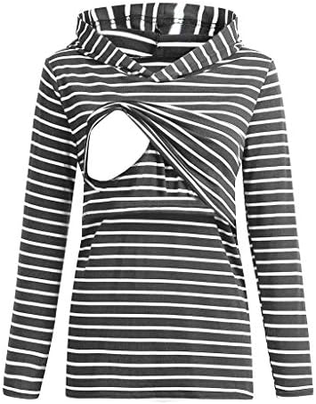 Sonnena Women Breastfeeding Pullover Hoodies Sweatshirts for Ladies Maternity Nursing Tops Comfortable Women's Top Long Sleeves Clothes
