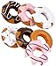 Click N Play Set of 6 Assorted Pretend Play Donuts Set With Removable Icing, Sprinkle Toppings