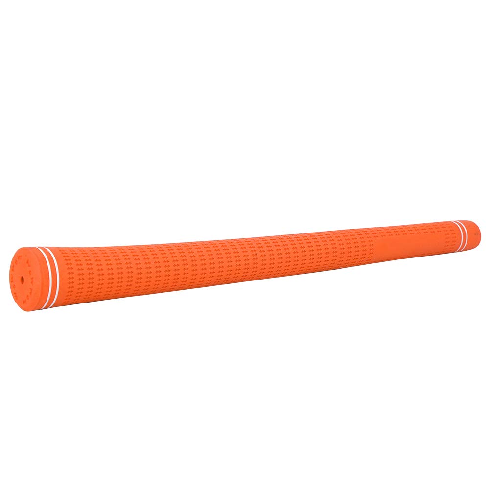 SALUTUYA High Stability Anti-slip Golf Rubber Grip Golf Club Grip Rubber Golf Accessory,for All Weather Conditions(Orange)