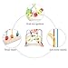 Classic Circle Bead Maze Activity Center for Toddlers Wooden Educational Development Toys for Kids, Shape and Color Sorter, Roller Coaster