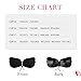 Women's Self Adhesive Bras Invisible Bra Strapless Backless Bra Airy Push up Bra Black 2 D