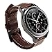 Valkit Compatible Gear Sport/Gear S2 Classic Bands Genuine Leather Watch Band Bracelet Strap with Stainless Steel Clasp Replacement for Gear Sport SM-R600/Gear S2 Classic (SM-R732/735), Coffee