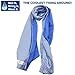 2 Pack Instant Cooling Towel - 48inch Long Soft Bamboo Charcoal Cool Cloth Ice Scarf - Neck Wrap Cooler for Sports Travel Workout Fitness Running Outdoor Hiking Camping Gym Yoga Golf (1Gray+1Blue) …