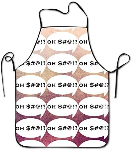 Cilouebghg Funny Saying Chef Aprons Made of Super Soft Barbecue Personalized Aprons Intended for Teens Twill