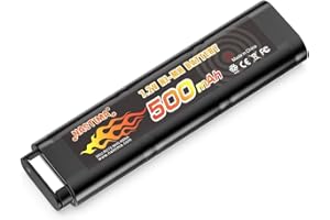 NASTIMA 2/3N 6S 7.2V 500mAh Ni-MH Airsoft Battery for CM030 CM121, CM122, GF13, Marui 18C, P8, M93R AEP AEG M81, M84 & TM AEP Airsoft Guns Toy