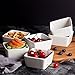 BTäT - Ramekins 8 oz Square, Set of 6 Ramekins for Baking, Creme Brulee Dishes, Souffle Cups, Flan Pan, Sauce Cups, Custard Cups, Pudding Cups, Ramiken Set, Dipping Bowls
