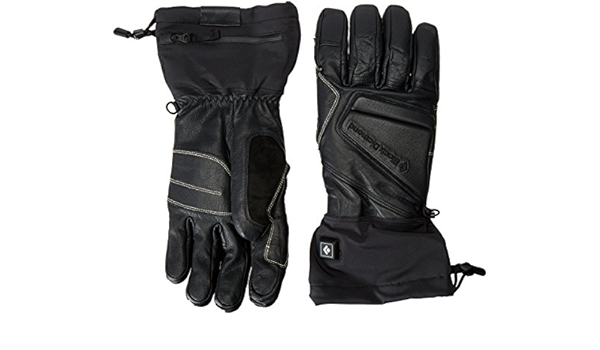 Heated Mitts Leather Gloves Black Diamond Solano Heated Glove