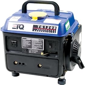 Eastern Tools & Equipment TG1200 1,200 Watt 2 HP 2-Cycle Gas Powered Portable Generator (Non-CARB Compliant)
