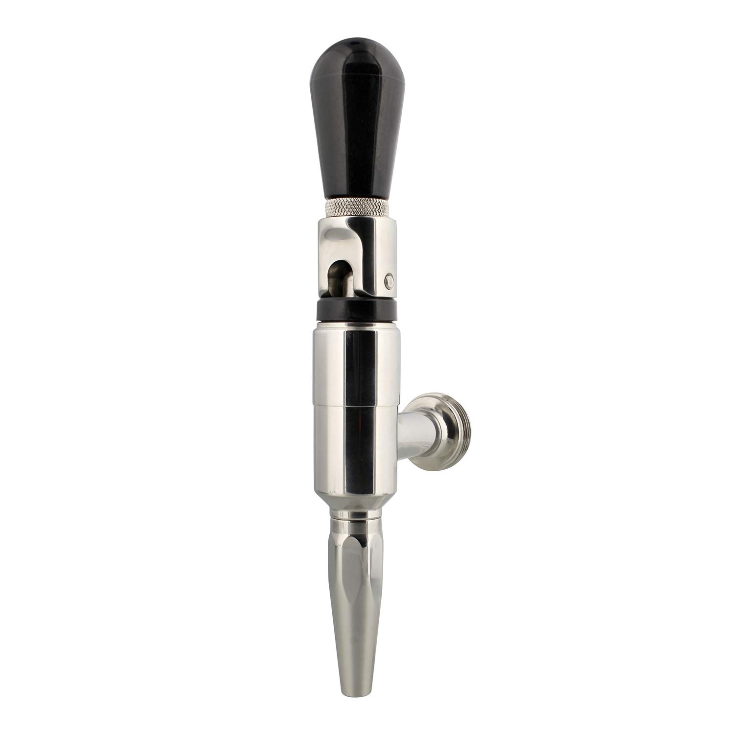 Nitrogen Draft Beer Faucet - Steel Keg Faucet and Plastic Keg Tap Handle for Stout Beer and Nitro Coffee