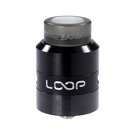 GeekVape Loop RDA Clearomizer, Durchmesser 24 mm, Selbstwickler, Squonker, Riccardo Verdampfer für e-Zigarette, schwarz