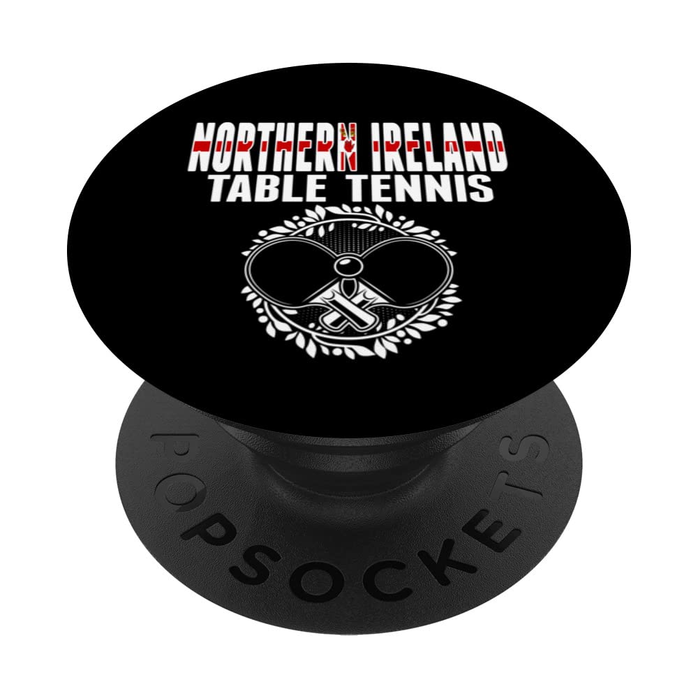 Northern Ireland Table Tennis Lover Northern Irish Ping Pong PopSockets Swappable PopGrip