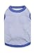 DroolingDog Pet Shirts Cat T Shirt Striped Vest Puppy Clothes for Small Dogs, Large, Blue