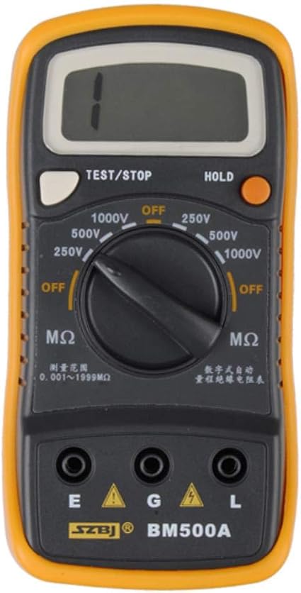 Testeur De Résistance D'Isolation Numérique GUMEI BM500A 1000V - Mégohmmètre Professionnel Pour Électriciens