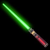 Light up Sabers for Kids with FX Sound, Expandable Light up Sword Green | 17 to 32 Inches, Stimulate Interest, Cosplay Halloween Dress up Parties Birthday Christmas