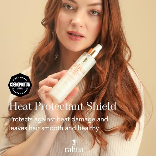 Rahua Heat Protectant Shield – Silicone-Free Styling Primer & Thermal Spray – With Amazonian Rahua Oil, Shea Butter & Hibiscus – Natural Gloss & Shine for All Hair Types – 6.5 fl oz