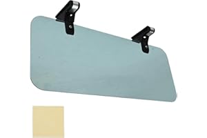 SYOWADA Universal Adjustable Car Sun Visor Extender, Polarized UV400 Anti-Glare Sun Blocker, Double-Clip Design for Enhanced 