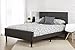 Zinus Lottie Upholstered Platform Grey Bed Frame with Footboard | FSPBF-F Model | Full